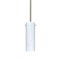 Besa Lighting Copa Stem Pendant, Carrera, Satin Nickel Finish, 1x40W Candelabra 1TT-493019-SN - alternate 1